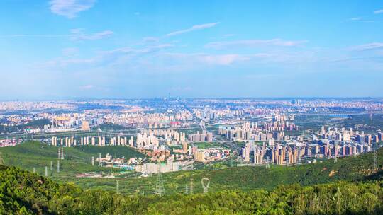 高视角北京城市风光全景