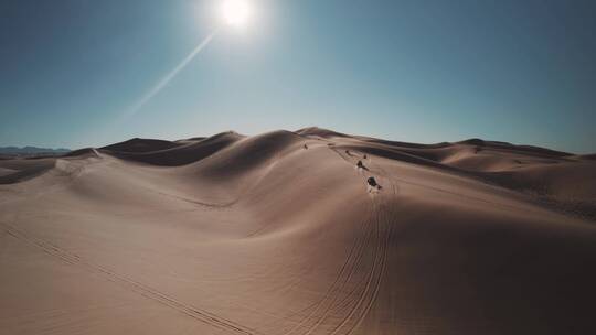 沙漠风光 沙漠越野车队