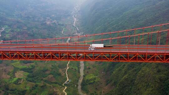 坝陵河大桥航拍4K视频素材模板下载