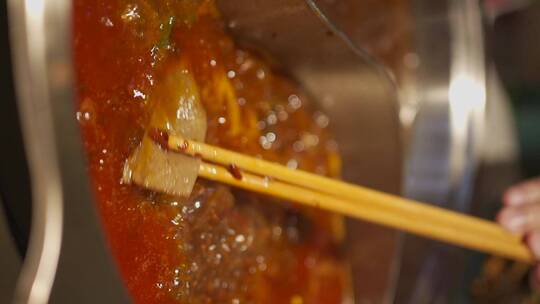 成都美食火锅串串串串香菜品实拍高清视频视频素材模板下载