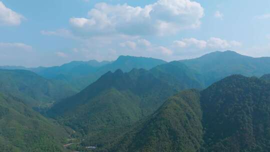 江西抚州马头山原始森林公园延时航拍