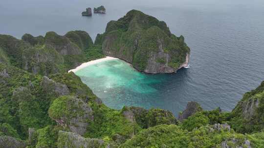 原创 泰国甲米小皮皮岛屿海滨自然风光航拍
