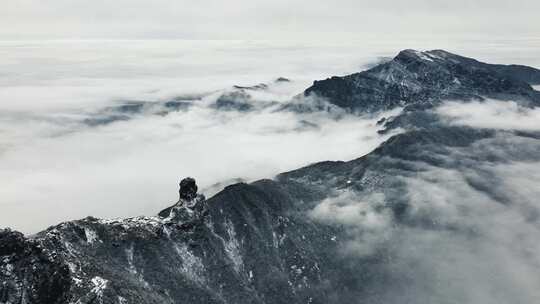 梵净山雪景