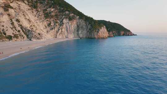 海岸，海滨，天线，海岸线