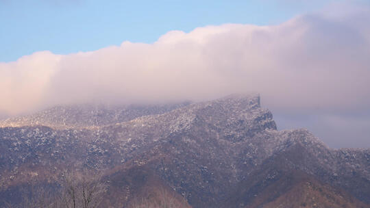 延时摄影云南5A景区玉龙雪山山峰云海4k素材