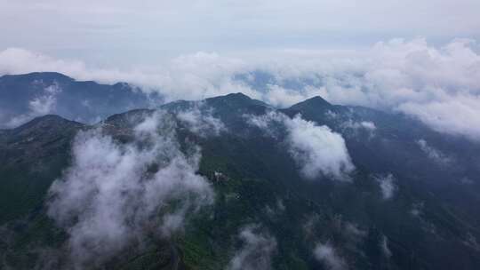 山川高山云海航拍