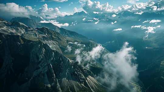 祖国大好河山森林湖泊航拍穿越震撼美景