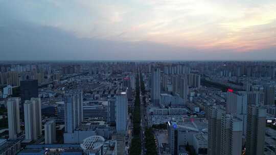 航拍安徽宿州大景宿州城市建设