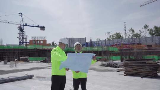 长春建筑工人工地施工视频素材模板下载