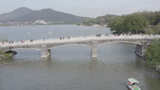 南京玄武湖桥视频素材模板下载