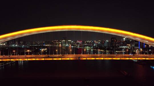 上海浦西卢浦大桥夜景