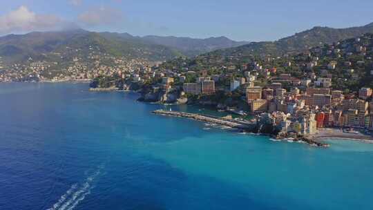 意大利，海洋， Camogli，海