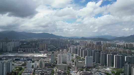 航拍温州鹿城区温州大景