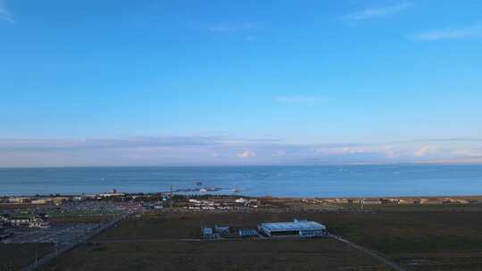 青海湖 二郎剑 湖景海景 视频素材模板下载