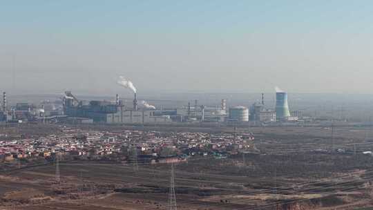 航拍钢厂 航拍邯郸峰峰矿区