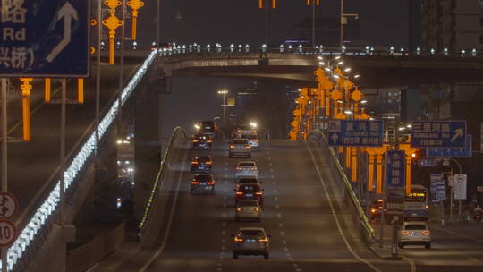 过年喜庆氛围 新年繁华夜景 热闹过年