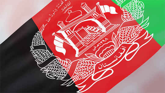 阿富汗国旗视频素材模板下载