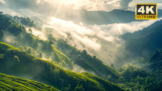 翠华山丹霞山武夷山山脉大自然大气航拍俯拍