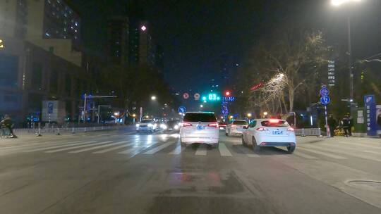 GH020038夜晚南京新街口车头空镜视频素材模板下载
