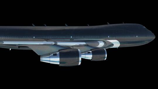飞机飞行模型反射素材5