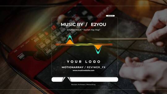 炫酷音频可视化音乐均衡器展示单曲专辑宣传推广AE模板