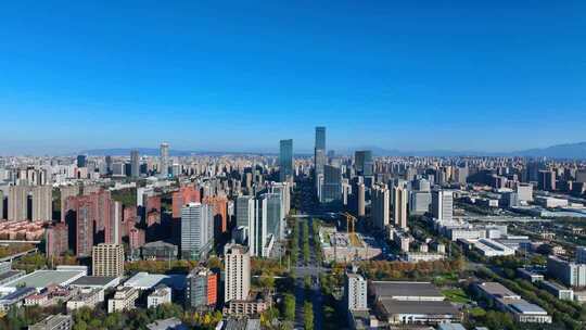 西安高新一、二期锦业路、丈八一路CBD航拍