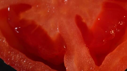 微距番茄种子番茄果肉视频素材模板下载