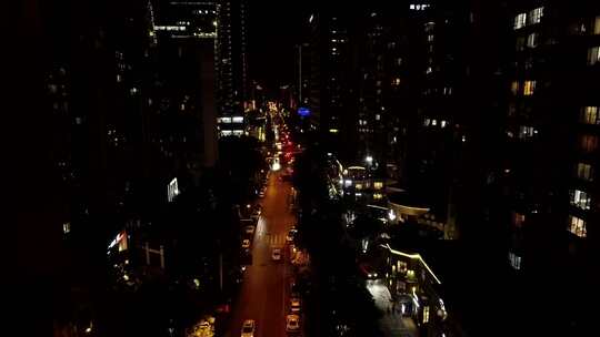 夜景 繁华 城市 灯光 风景 街道