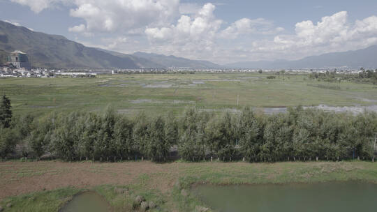 云南大理湿地农田高山村庄08