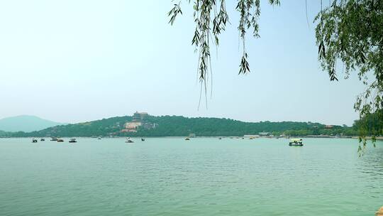 北京颐和园昆明湖风景视频素材模板下载