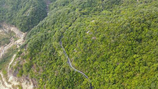 航拍深圳马峦山郊野公园绿道