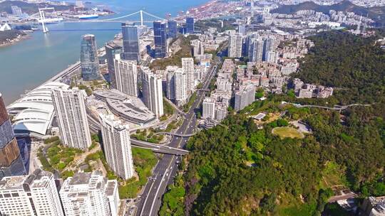 厦门  思明区 大全景 俯瞰思明区