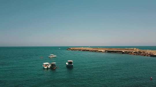 意大利西西里岛地中海海边风光航拍709
