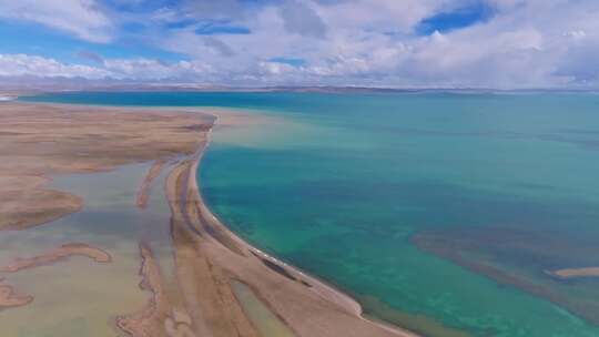 原创航拍三江源黄河源头扎陵湖鄂陵湖