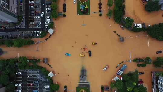 2024年6月下旬黄山市暴雨后洪水来袭