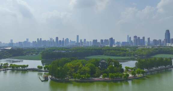 武汉东湖风景区夏季自然风光