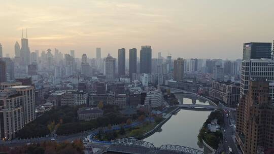 上海苏州河城市生态美景