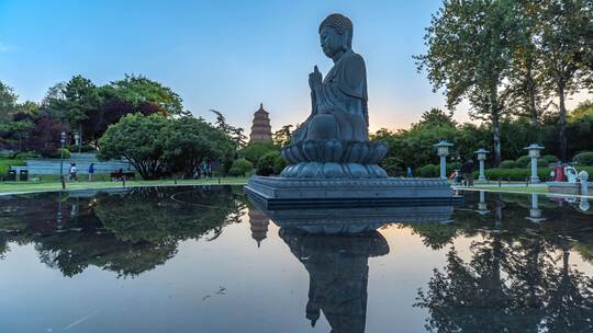 西安大雁塔视频素材模板下载