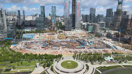 深圳湾文化广场 建设 工地 施工