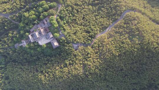 大山中风景航拍