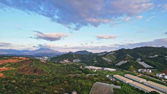 江西赣州赣南寻乌县脐橙种植基地航拍