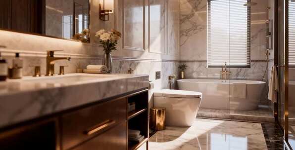 豪华现代风格卫生间内景