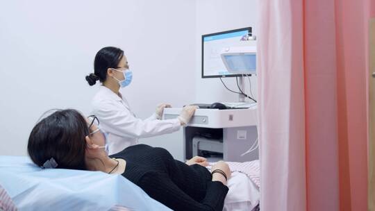 妇科检查 女性疾病筛查 女性患者 妇科病视频素材模板下载