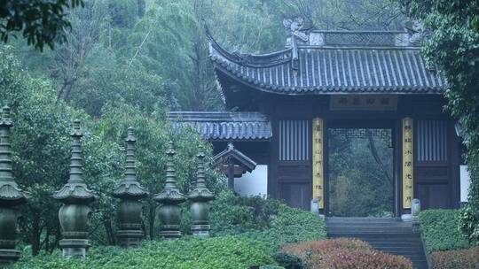 杭州飞来峰永福寺禅院风景