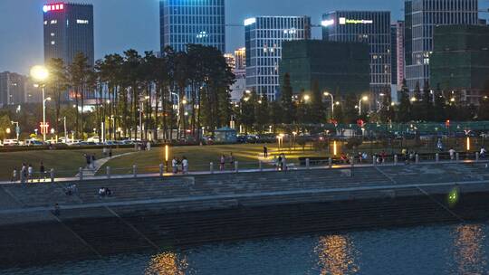 青岛夜景城市夜景西海岸夜景