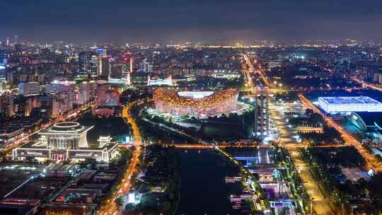 北京鸟巢夜景