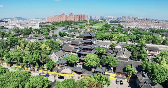 【正版素材】苏州寒山寺京杭运河0714