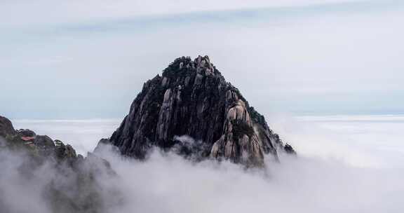 【8k】黄山莲蕊峰云海延时