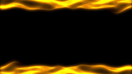 金色粒子丝带边框视频素材模板下载