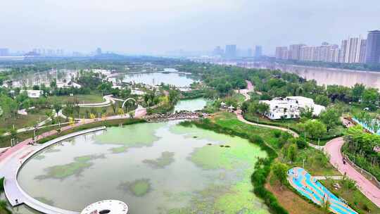 西安浐灞后海观景